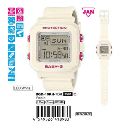 Casio 42.8 × 39 × 14.7 mm Nam BGD-10KH-7DR
