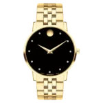 Movado 39mm Nam 607625 - Ảnh 1