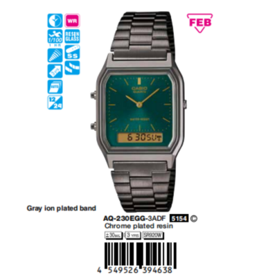 Ảnh sản phẩm 38.8  29.8  8.1 mm Nam AQ-230EGG-3ADF