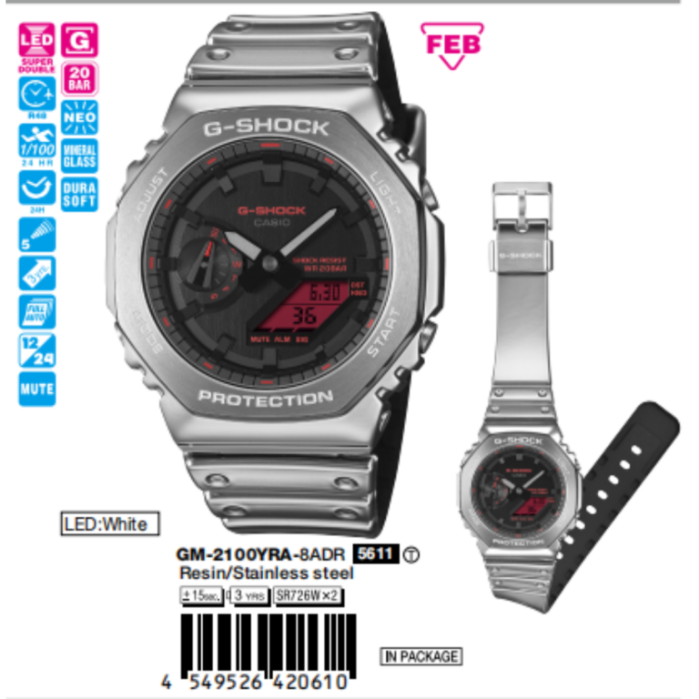 49.3 44.4 11.8 mm / 84 g Nam GM-2100YRA-8ADR