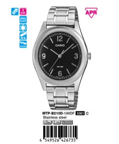Ảnh sản phẩm Casio Nam MTP-B210D-1AVDF
