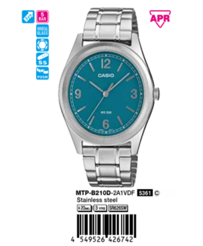 Ảnh sản phẩm Casio Nam MTP-B210D-2A1VDF