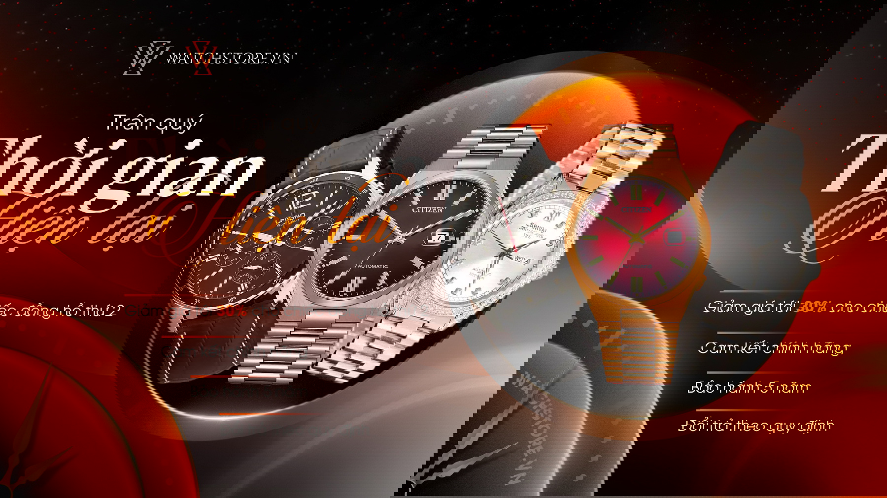 Đồng Hồ Đeo Tay Chính Hãng - Watchstore 2 banner watchstore mobile