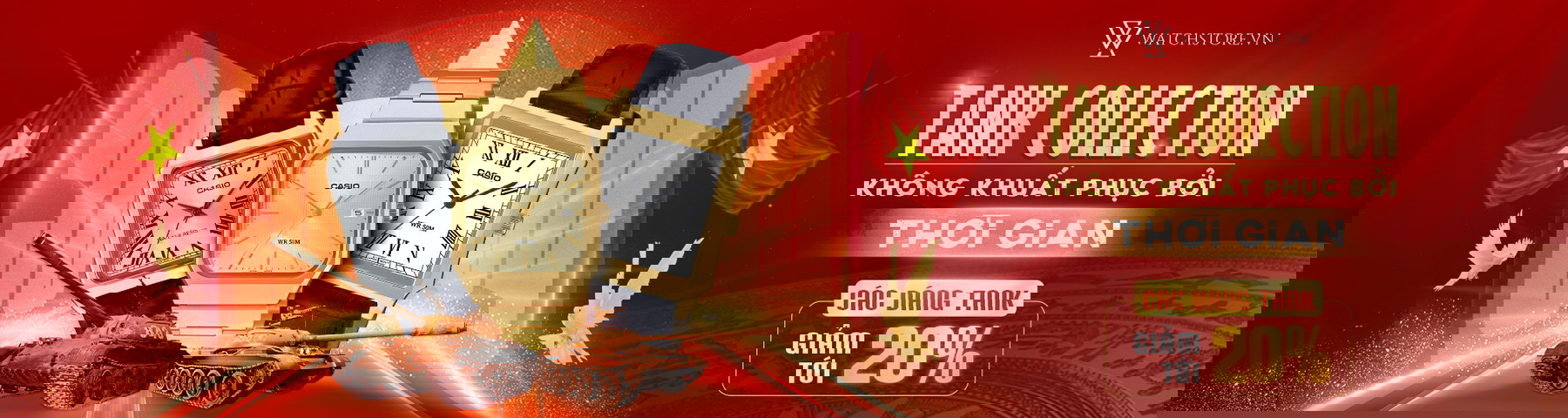 Đồng hồ dáng Tank 1 tank collection