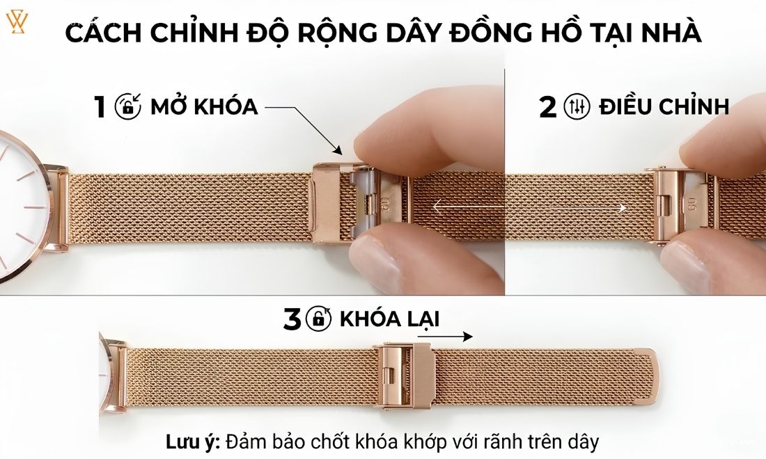 Hướng dẫn cách đeo đồng hồ Daniel Wellington DW dây kim loại 3 Hướng dẫn cách đeo đồng hồ Daniel Wellington DW dây kim loại - ảnh 3