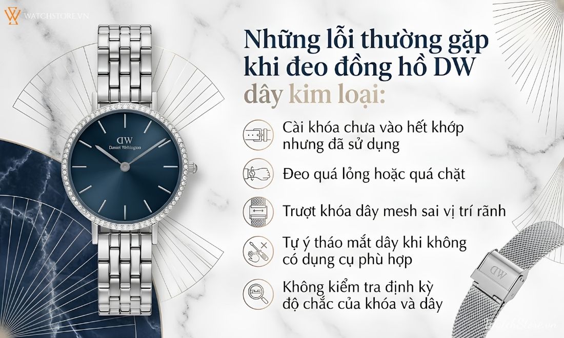 Hướng dẫn cách đeo đồng hồ Daniel Wellington DW dây kim loại 4 Hướng dẫn cách đeo đồng hồ Daniel Wellington DW dây kim loại - ảnh 4