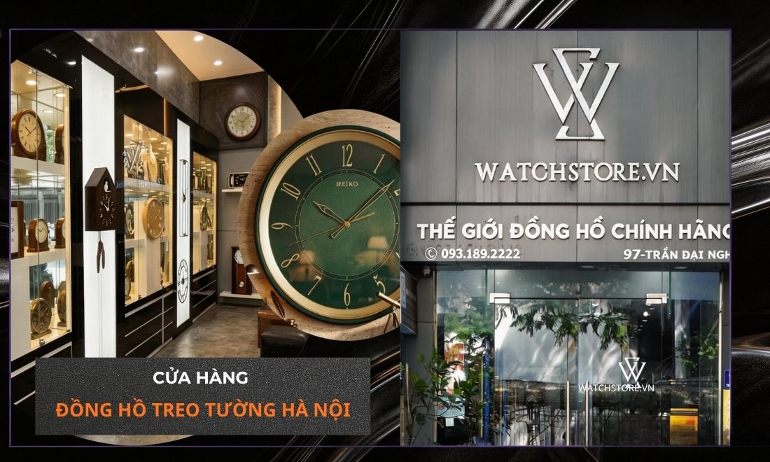 Cửa hàng đồng hồ treo tường Hà Nội uy tín, chính hãng Nhật Bản - ảnh 1