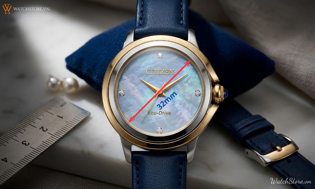 Đồng hồ Citizen nữ mặt tròn chính hãng: 30+ mẫu đẹp, thanh lịch - ảnh 2