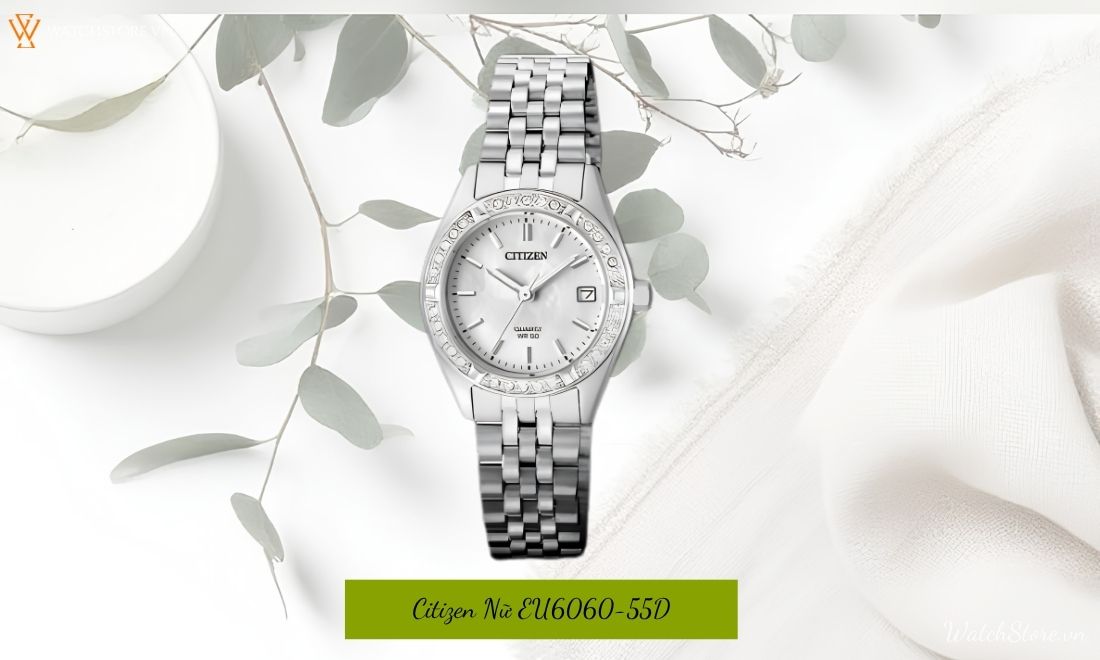 Đồng hồ Citizen nữ mặt tròn chính hãng: 30+ mẫu đẹp, thanh lịch - ảnh 5