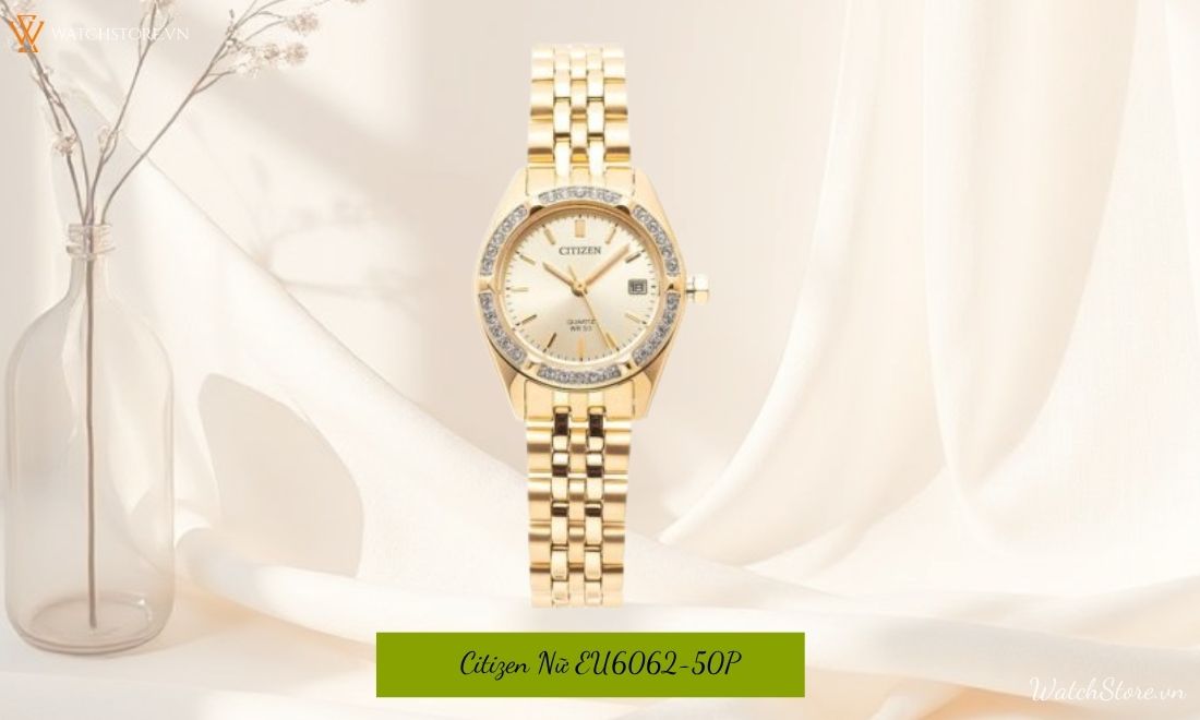 Đồng hồ Citizen nữ mặt tròn chính hãng: 30+ mẫu đẹp, thanh lịch - ảnh 8