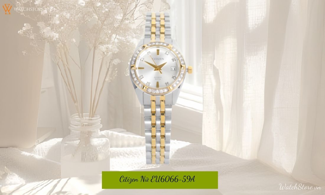 Đồng hồ Citizen nữ mặt tròn chính hãng: 30+ mẫu đẹp, thanh lịch - ảnh 9