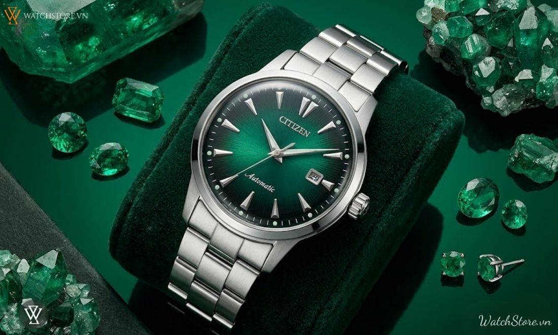 Top 7 đồng hồ mặt xanh ngọc lục bảo nam được yêu thích nhất 2026 - ảnh 4