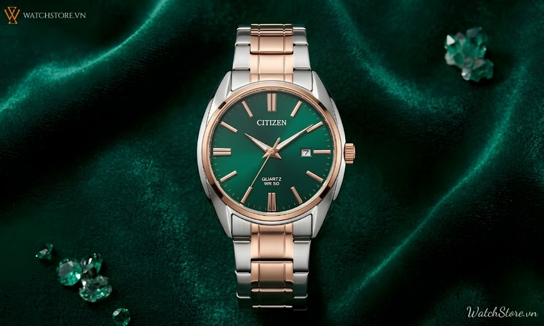 Top 7 đồng hồ mặt xanh ngọc lục bảo nam được yêu thích nhất 2026 - ảnh 5