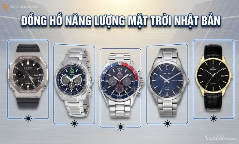 Top đồng hồ năng lượng mặt trời Nhật Bản đáng mua 2026
