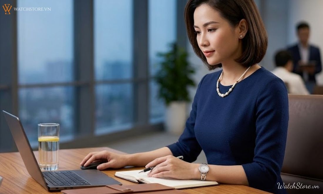 10+ mẫu đồng hồ nữ kiểu lắc tay chính hãng đẹp, sang trọng nhất - ảnh 3