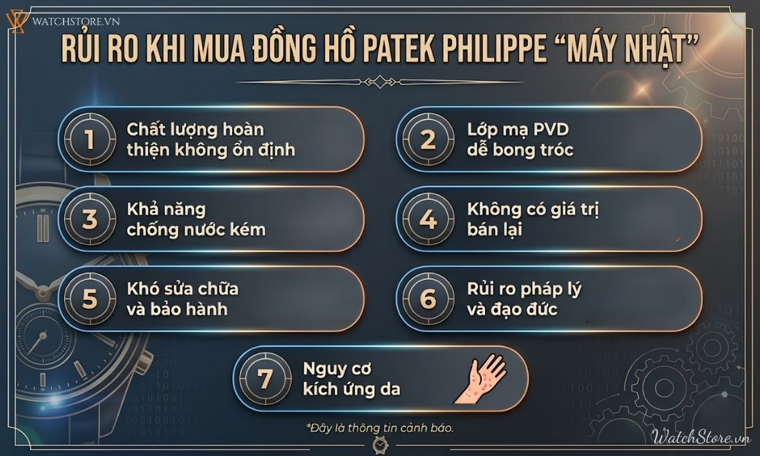 Sự thật về Patek Philippe máy Nhật - Đừng mua nếu chưa biết - ảnh 5