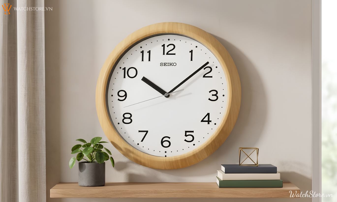 Đồng hồ treo tường Seiko chính hãng, mẫu đẹp, bảo hành 5 năm - ảnh 7
