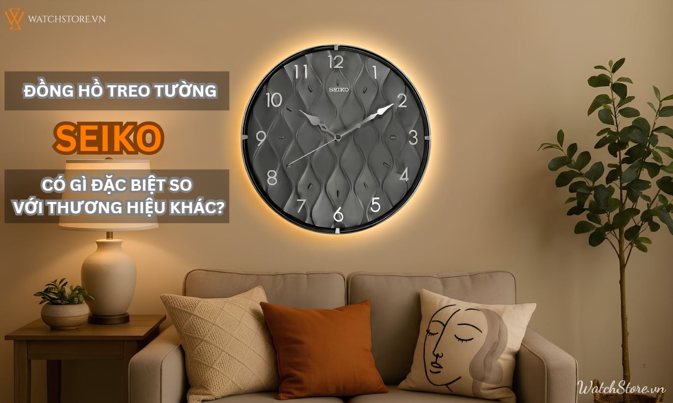 Đồng hồ treo tường Seiko chính hãng, mẫu đẹp, bảo hành 5 năm - ảnh 1