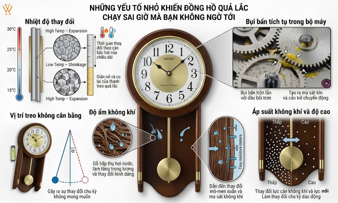Cách chỉnh đồng hồ quả lắc nhanh chậm cho người mới bắt đầu - ảnh 5