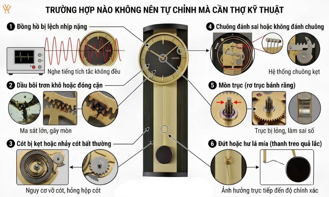 Cách chỉnh đồng hồ quả lắc nhanh chậm cho người mới bắt đầu - ảnh 6