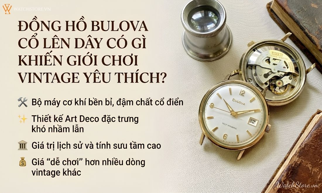 Đồng hồ Bulova cổ lên dây: Báu vật vintage hơn 50 năm tuổi 2 Đồng hồ Bulova cổ lên dây: Báu vật vintage hơn 50 năm tuổi - ảnh 2