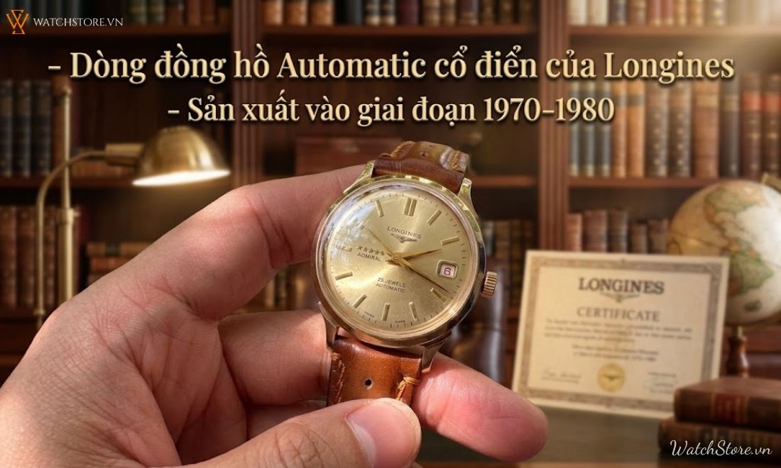 Đồng hồ Longines 5 Sao Đô Đốc: Biểu tượng vintage thập niên 70-80 - ảnh 2