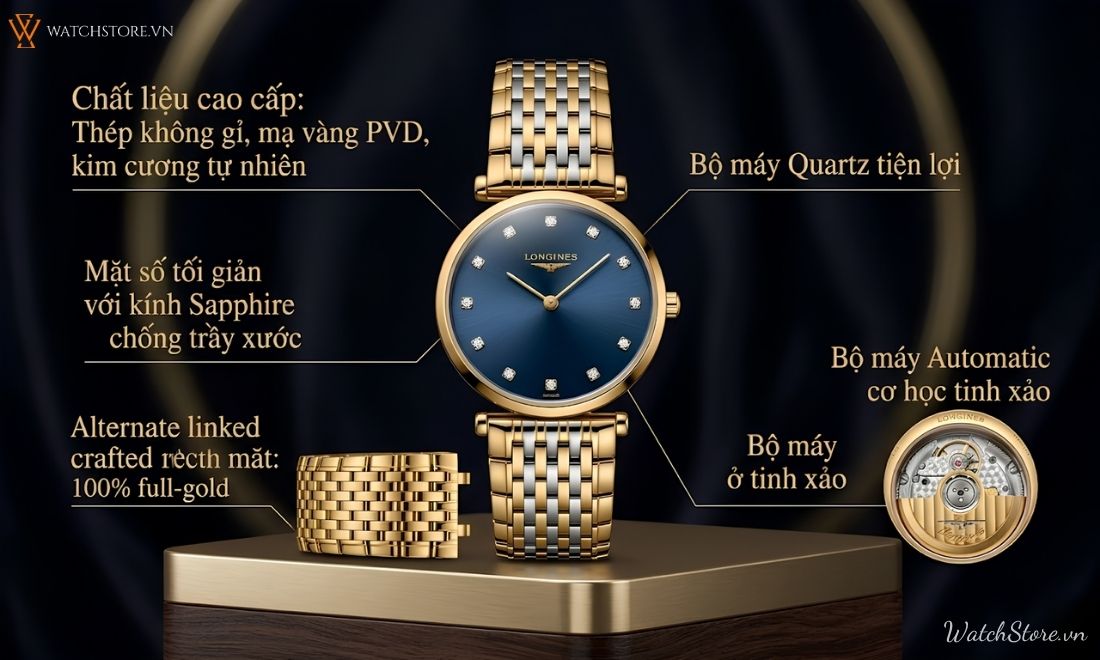 Đồng hồ Longines La Grande Classique, BST nổi bật vượt thời gian 4 Đồng hồ Longines La Grande Classique, BST nổi bật vượt thời gian - ảnh 4