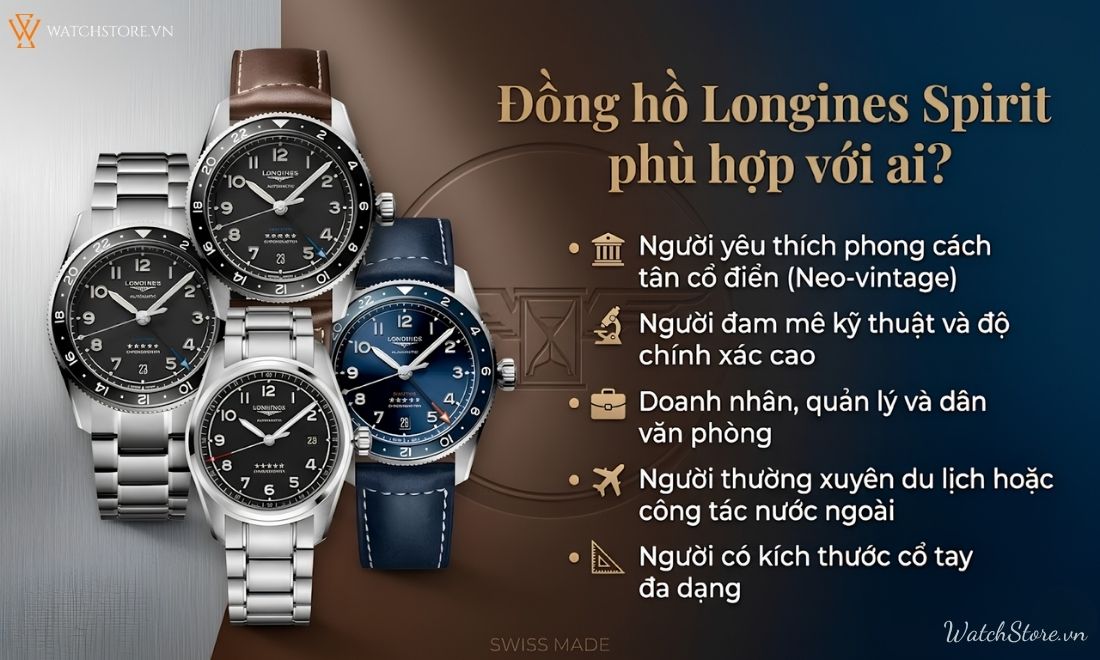 Top 20 đồng hồ Longines Spirit đậm chất phi công Thụy Sĩ 4 Top 20 đồng hồ Longines Spirit đậm chất phi công Thụy Sĩ - ảnh 4