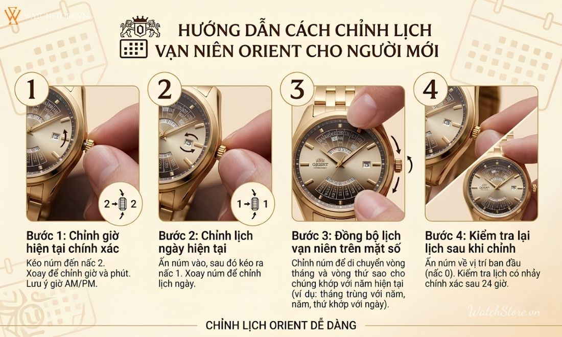 Tìm hiểu đồng hồ Orient lịch vạn niên & Top 6 mẫu nổi bật - ảnh 4