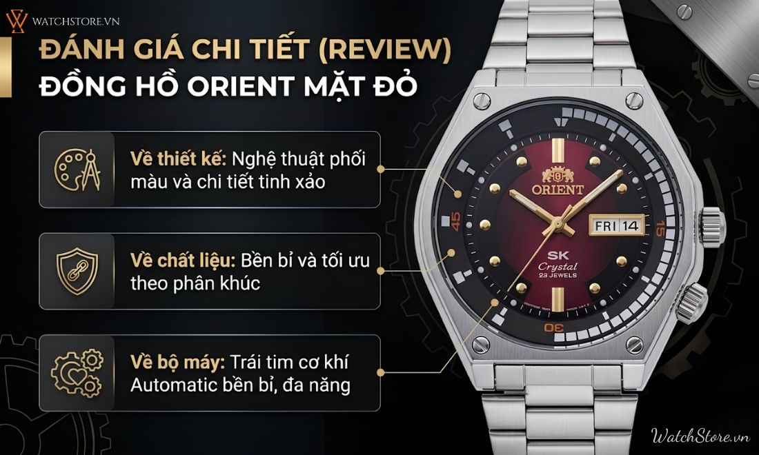 Top 4 đồng hồ Orient mặt đỏ đẹp nhất, phối đồ tạo điểm nhấn - ảnh 4