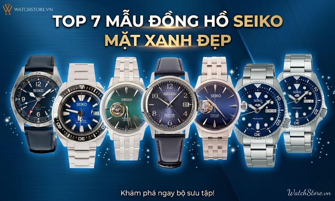 7 mẫu đồng hồ Seiko mặt xanh đẹp cuốn hút đáng mua 2026 - ảnh 1