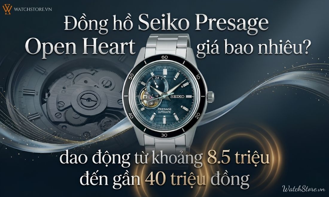 Đồng hồ Seiko Presage Open Heart: Vẻ đẹp lộ cơ đậm chất Nhật Bản 6 Đồng hồ Seiko Presage Open Heart: Vẻ đẹp lộ cơ đậm chất Nhật Bản - ảnh 6