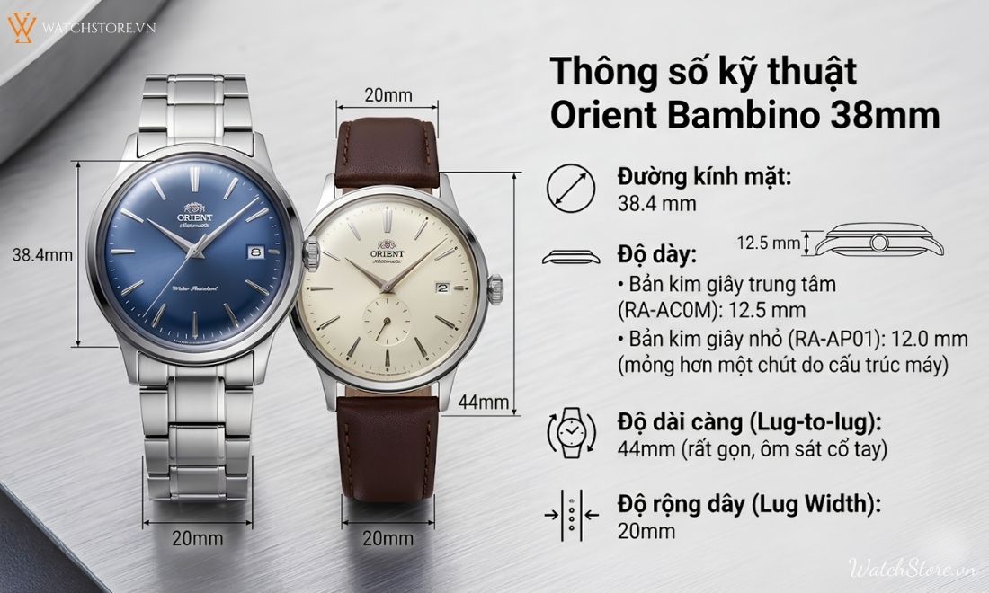 BST đồng hồ Orient Bambino 38mm - Kích thước dress watch lý tưởng 2 BST đồng hồ Orient Bambino 38mm - Kích thước dress watch lý tưởng - ảnh 2