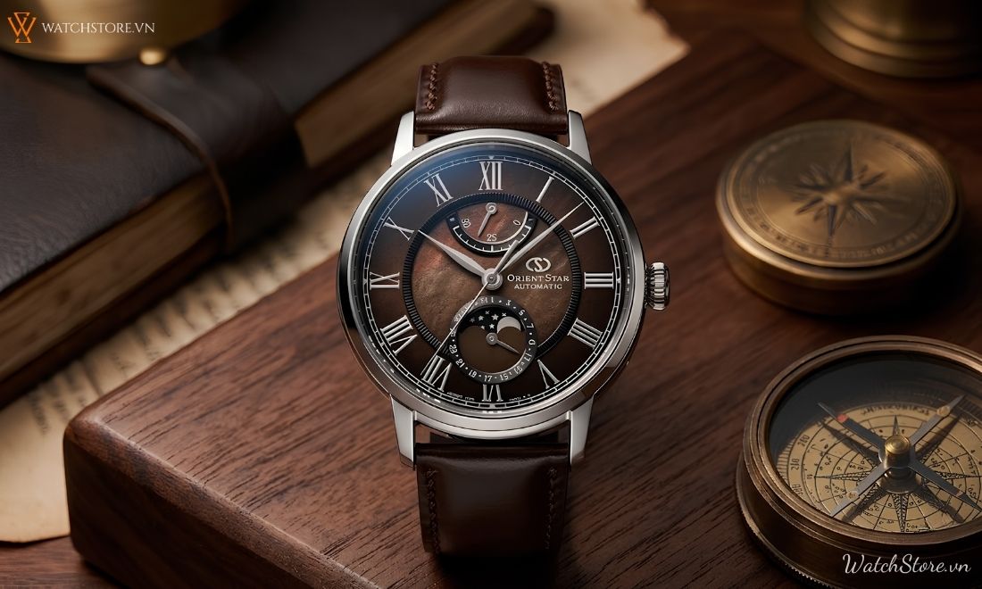 Top 7 mẫu Orient Star Moonphase ấn tượng nhất hiện nay 2 Top 7 mẫu Orient Star Moonphase ấn tượng nhất hiện nay - ảnh 2