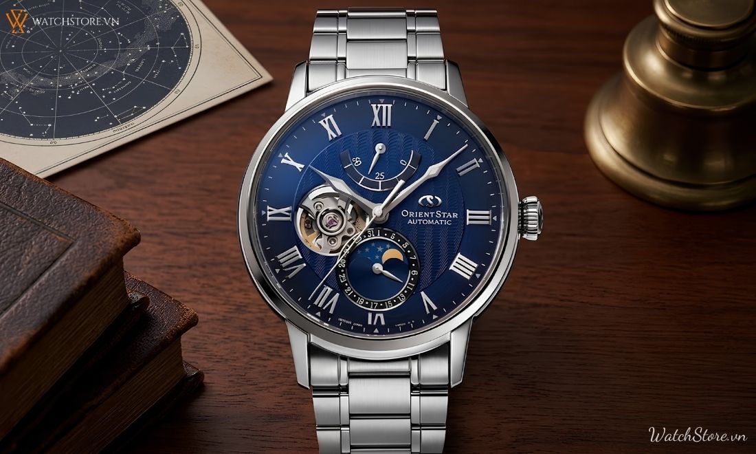 Top 7 mẫu Orient Star Moonphase ấn tượng nhất hiện nay 8 Top 7 mẫu Orient Star Moonphase ấn tượng nhất hiện nay - ảnh 8