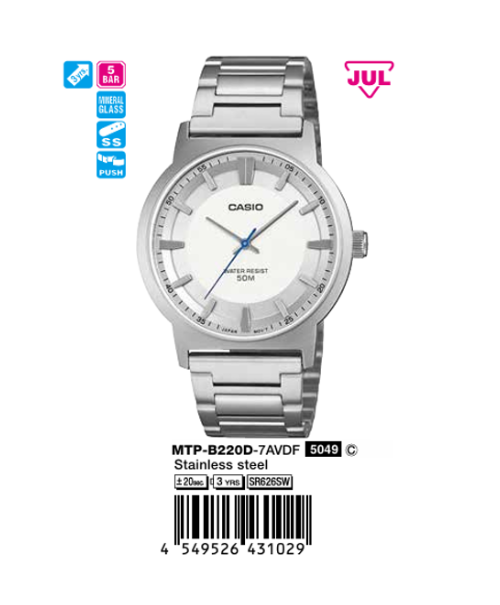 Casio Nam MTP-B220BL-7AVDF