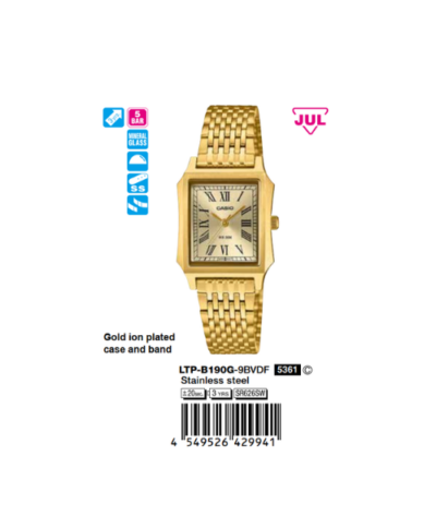 Ảnh sản phẩm Casio Nữ LTP-B190G-9BVDF