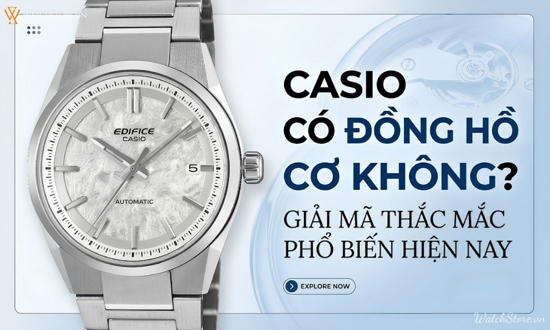 Casio có đồng hồ cơ không? Giải mã thắc mắc phổ biến hiện nay 1 Casio có đồng hồ cơ không? Giải mã thắc mắc phổ biến hiện nay - ảnh 1
