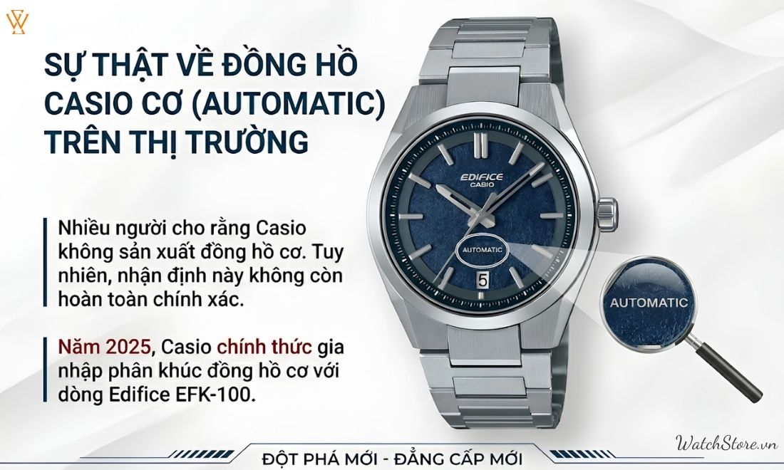 Casio có đồng hồ cơ không? Giải mã thắc mắc phổ biến hiện nay 3 Casio có đồng hồ cơ không? Giải mã thắc mắc phổ biến hiện nay - ảnh 3