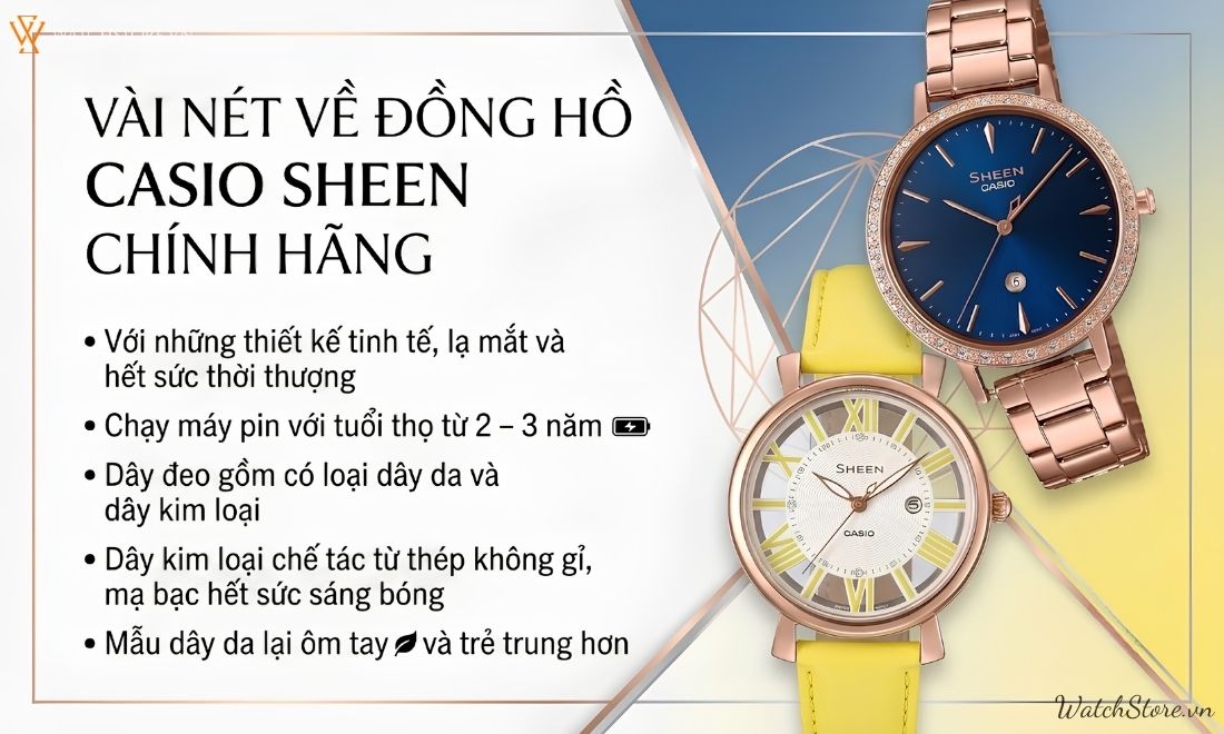 Đồng hồ Casio Sheen 3 dong ho casio sheen 2