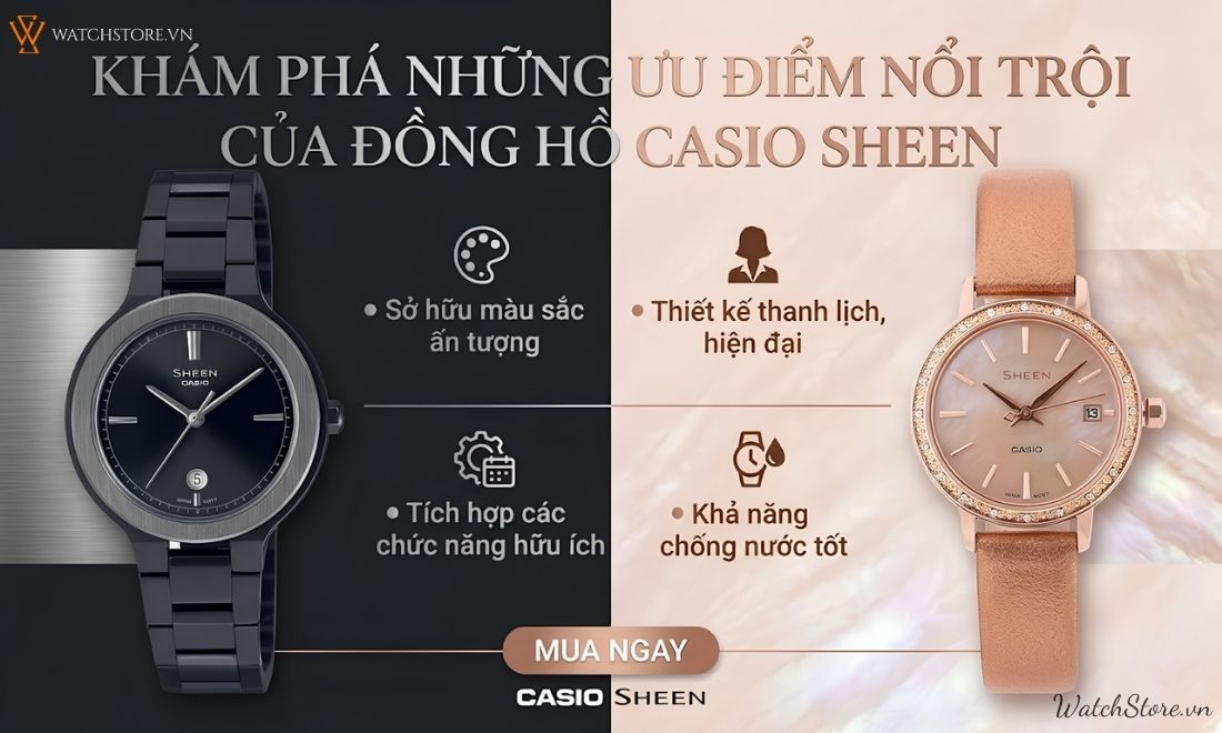 Đồng hồ Casio Sheen 4 dong ho casio sheen 3