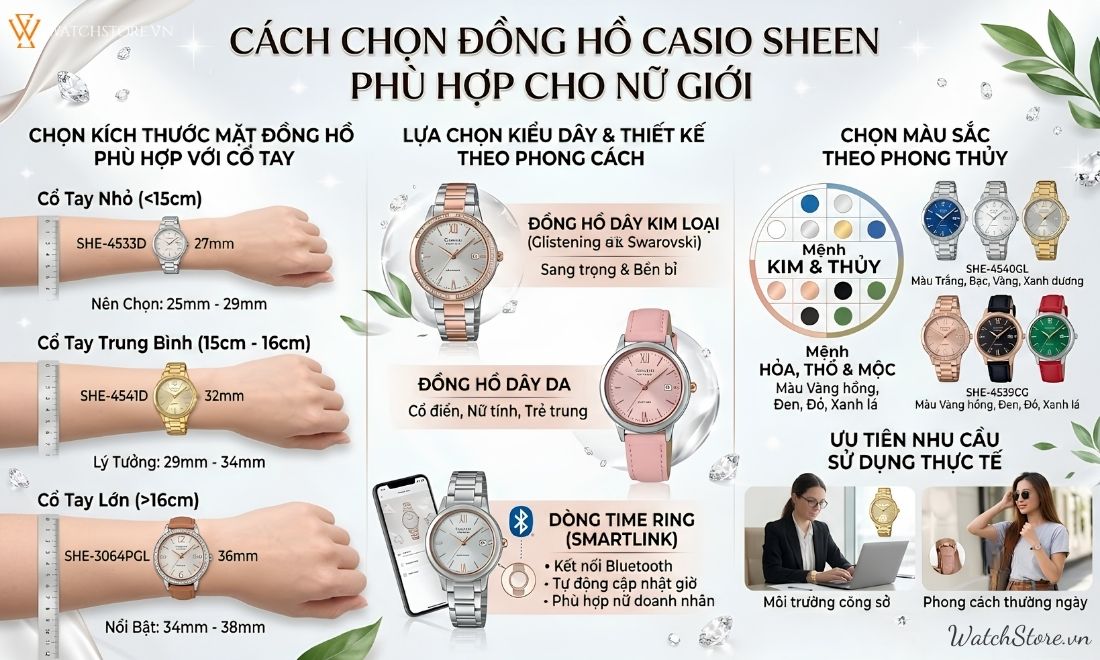 Đồng hồ Casio Sheen 5 dong ho casio sheen 4