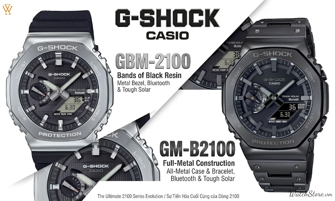 Đồng hồ G-Shock 7 GBM-2100 và GM-B2100