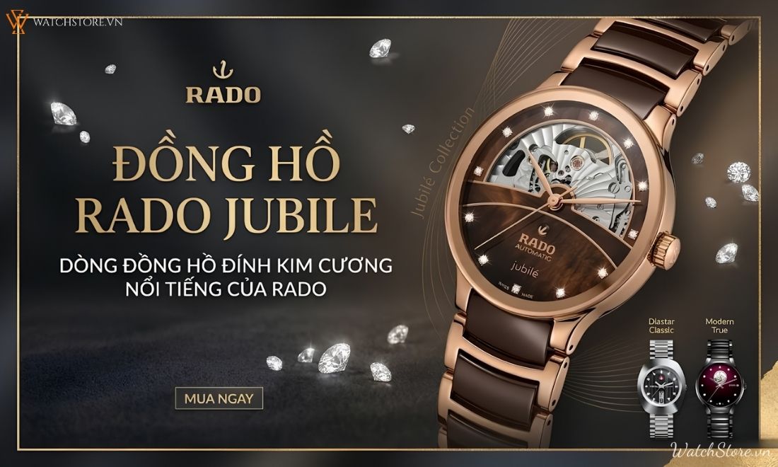 Đồng hồ Rado Jubile: Tuyệt tác đính kim cương nổi tiếng thế giới 1 Đồng hồ Rado Jubile: Tuyệt tác đính kim cương nổi tiếng thế giới - ảnh 1