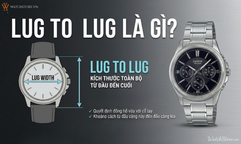 Lug to lug là gì? Thông số quyết định đồng hồ đeo đẹp hay không