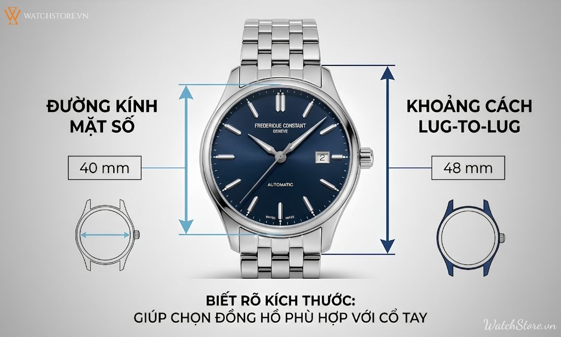Lug to lug là gì? Thông số quyết định đồng hồ đeo đẹp hay không 2 Lug to lug là gì? Thông số quyết định đồng hồ đeo đẹp hay không - ảnh 2