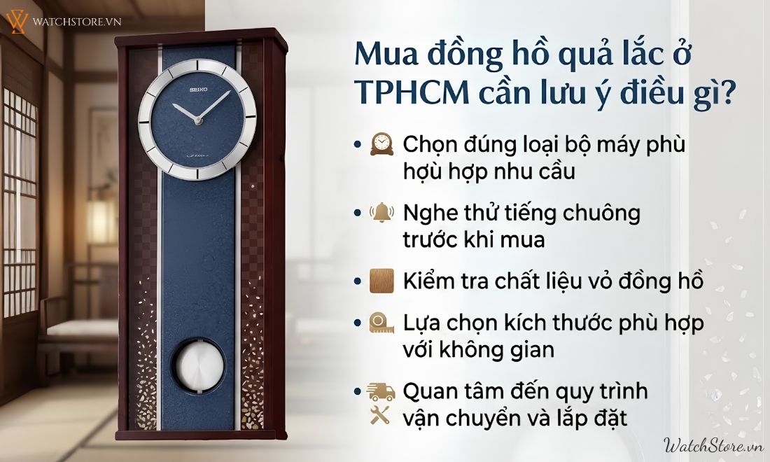 Địa chỉ mua đồng hồ quả lắc ở TPHCM uy tín, chính hãng 4 Địa chỉ mua đồng hồ quả lắc ở TPHCM uy tín, bảo hành đến 5 năm - ảnh 4