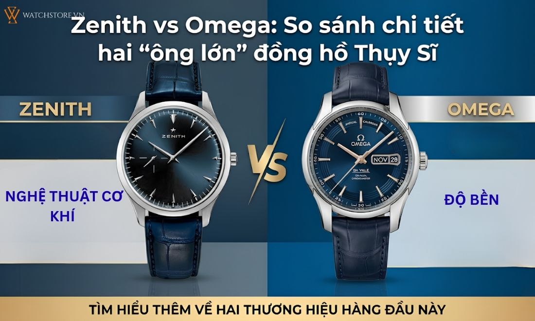 So sánh đồng hồ Zenith và Omega: Nghệ thuật cơ khí đối đầu độ bền 2 So sánh đồng hồ Zenith và Omega: Nghệ thuật cơ khí đối đầu độ bền - ảnh 2