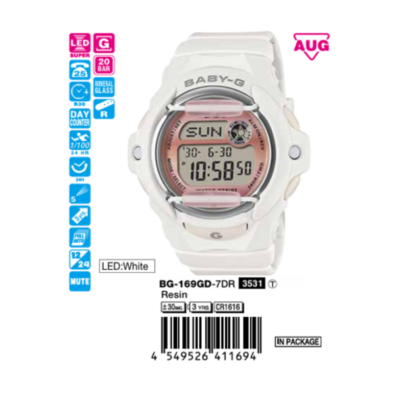 Ảnh sản phẩm Casio Nữ BG-169GD-7DR