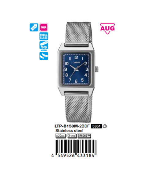 Casio Nữ LTP-B150M-2BDF